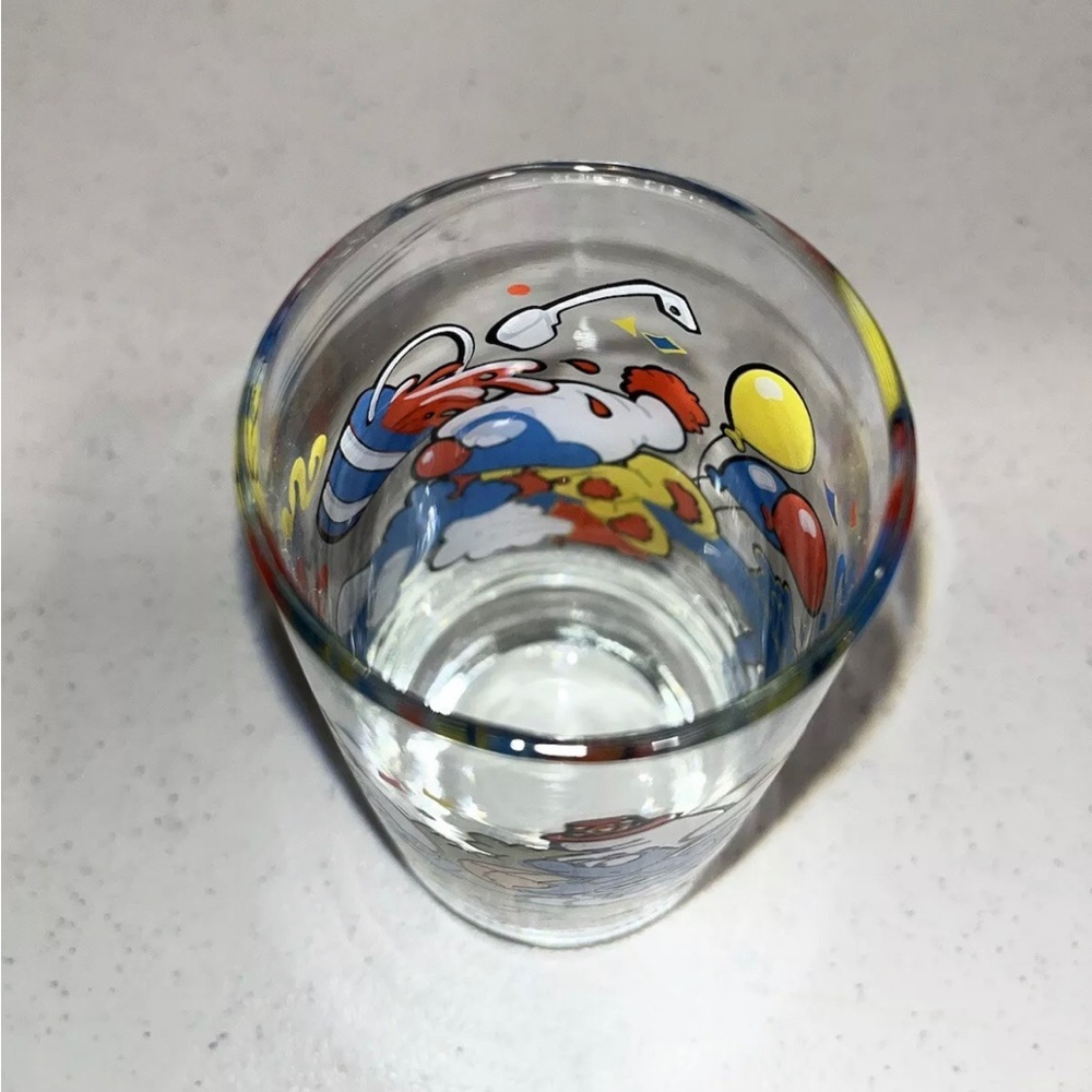 Smurf Hardee’s party, drinking glass, clumsy vintage, 1983 retro - Picture 4 of 5